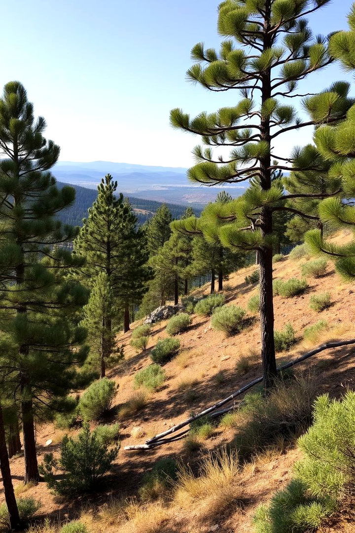 Hillside Pine Escape - 22 Pine Tree Landscape Ideas