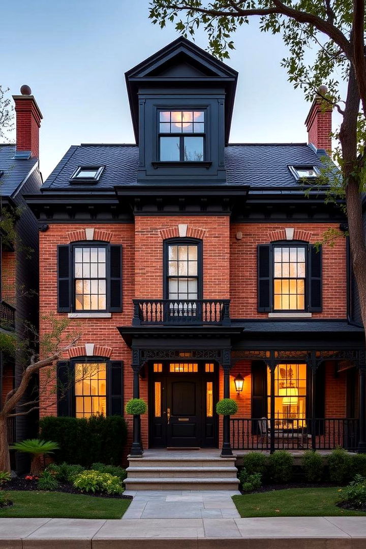 Historic Charm Update - 22 Exterior Home with a Black Roof Ideas