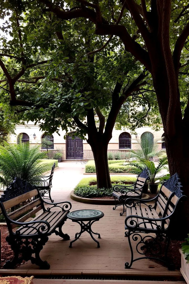 Historic Garden Seating - 22 Victorian Front Garden Ideas