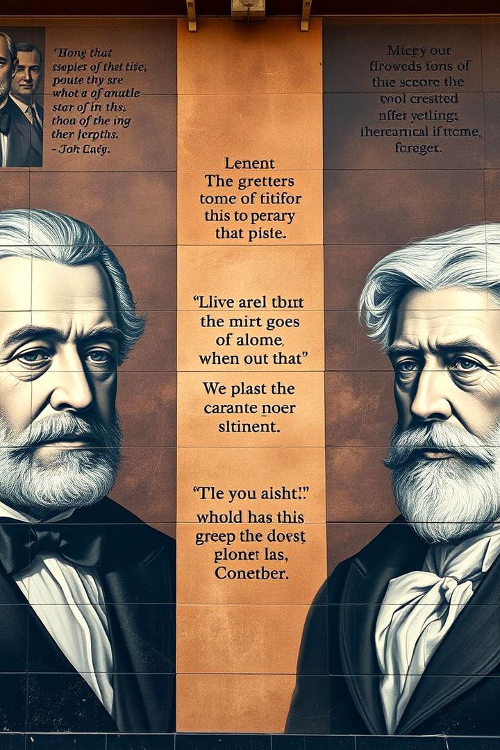 Historical Leaders Mural - 22 School Mural Ideas