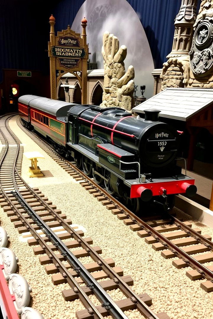 Hogwarts Express Model Display - 22 Harry Potter Decor Ideas