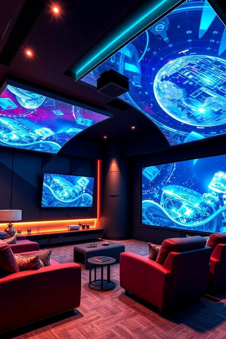 Holographic Home Theatre - 22 Star Wars Man Cave Ideas