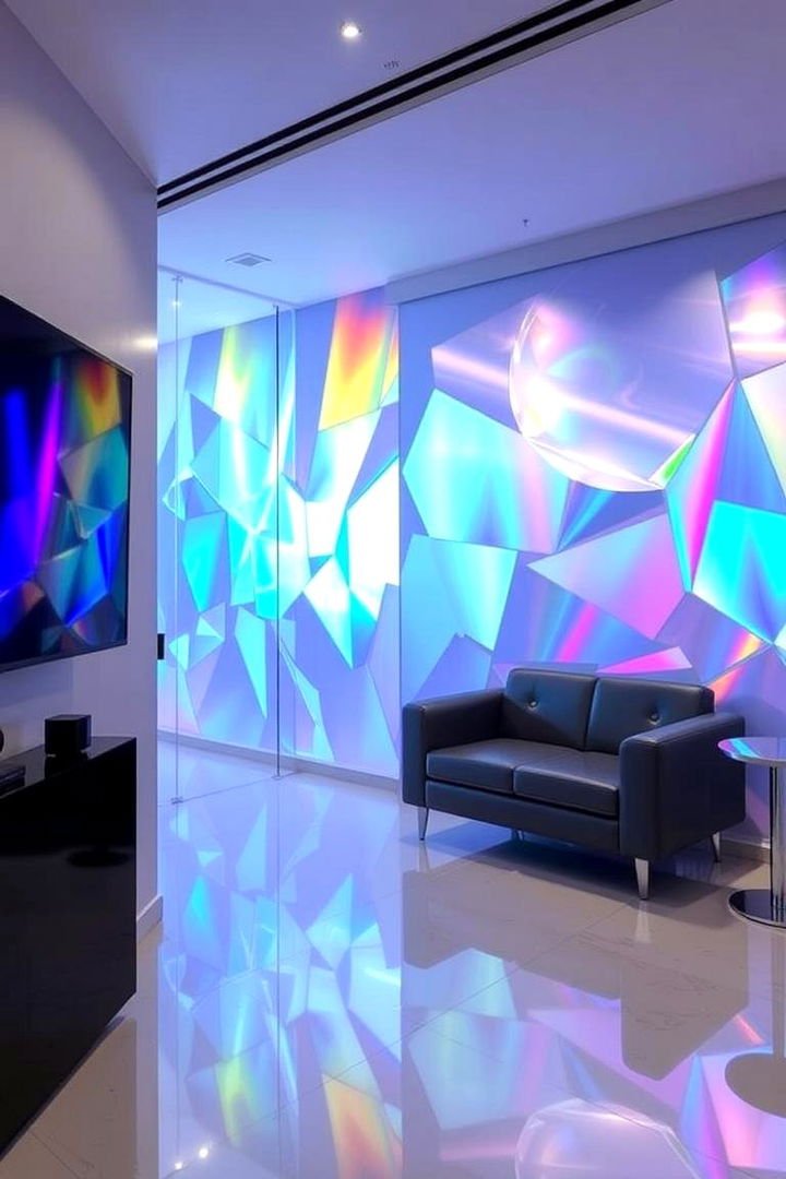 Holographic Wall Decals - 22 galaxy space-themed bedroom ideas