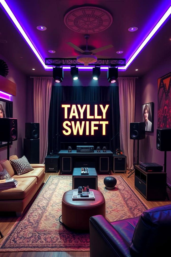 Home Concert Vibes - 22 Taylor Swift Themed Bedroom Decor Ideas