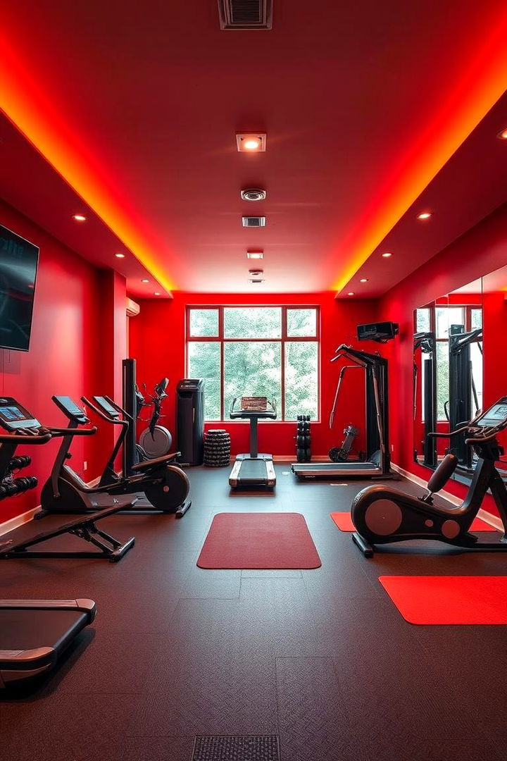 Home Gym Dynamic Warm Energy - 22 Warm Color Palettes for Every Room in the House