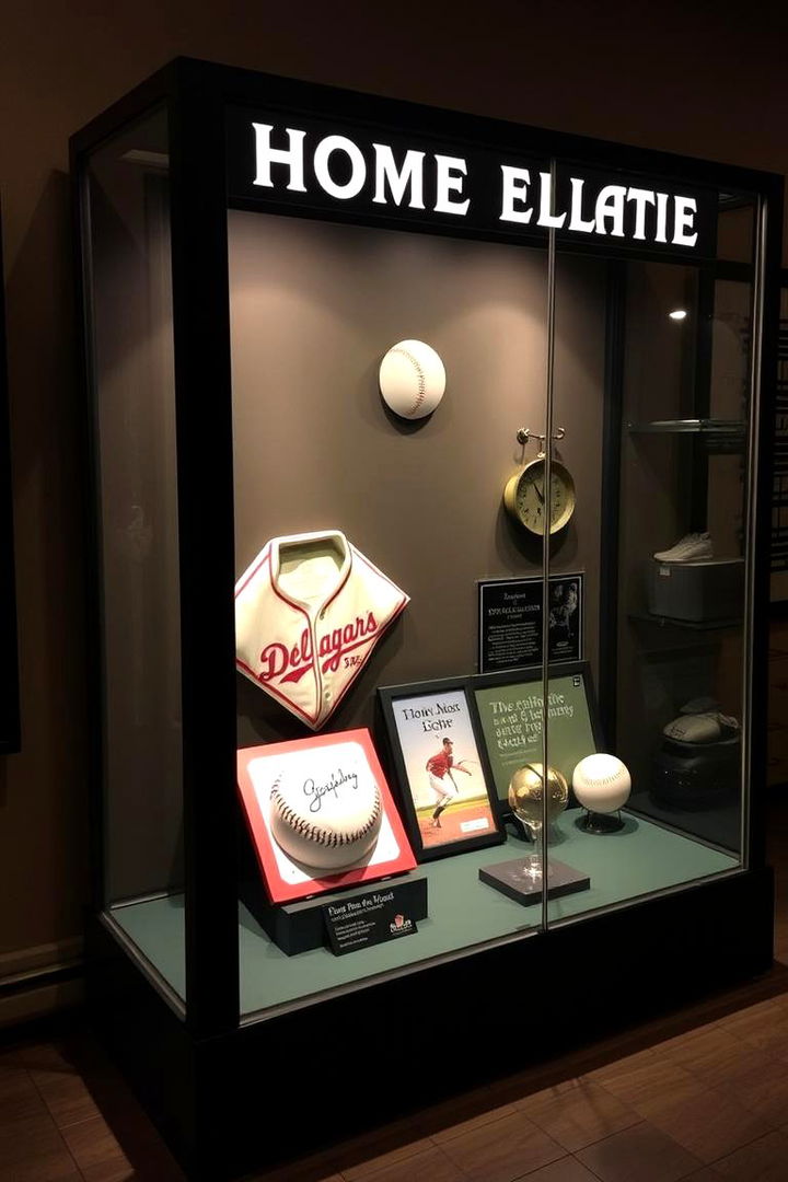 Home Run Commemorative Displays - 22 Baseball Room Decor Ideas