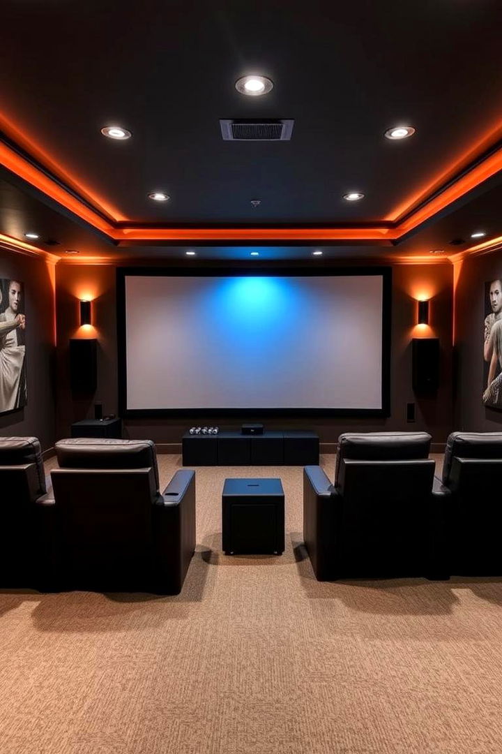 Home Theater Experience - 22 Basement Ideas