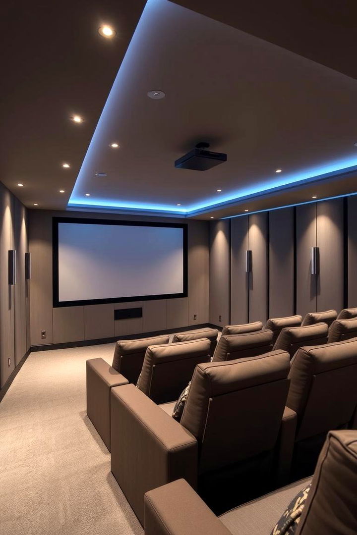 Home Theater Haven - 22 basement decorating ideas