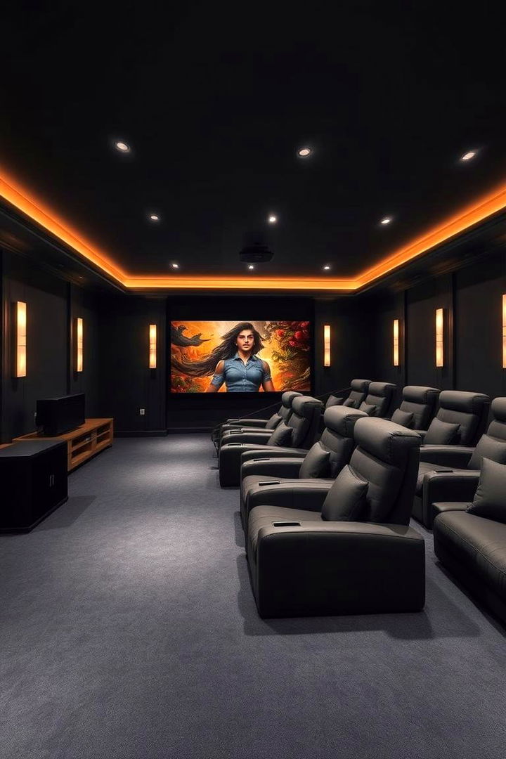 Home Theater Oasis - 22 Sunken Living Room Ideas