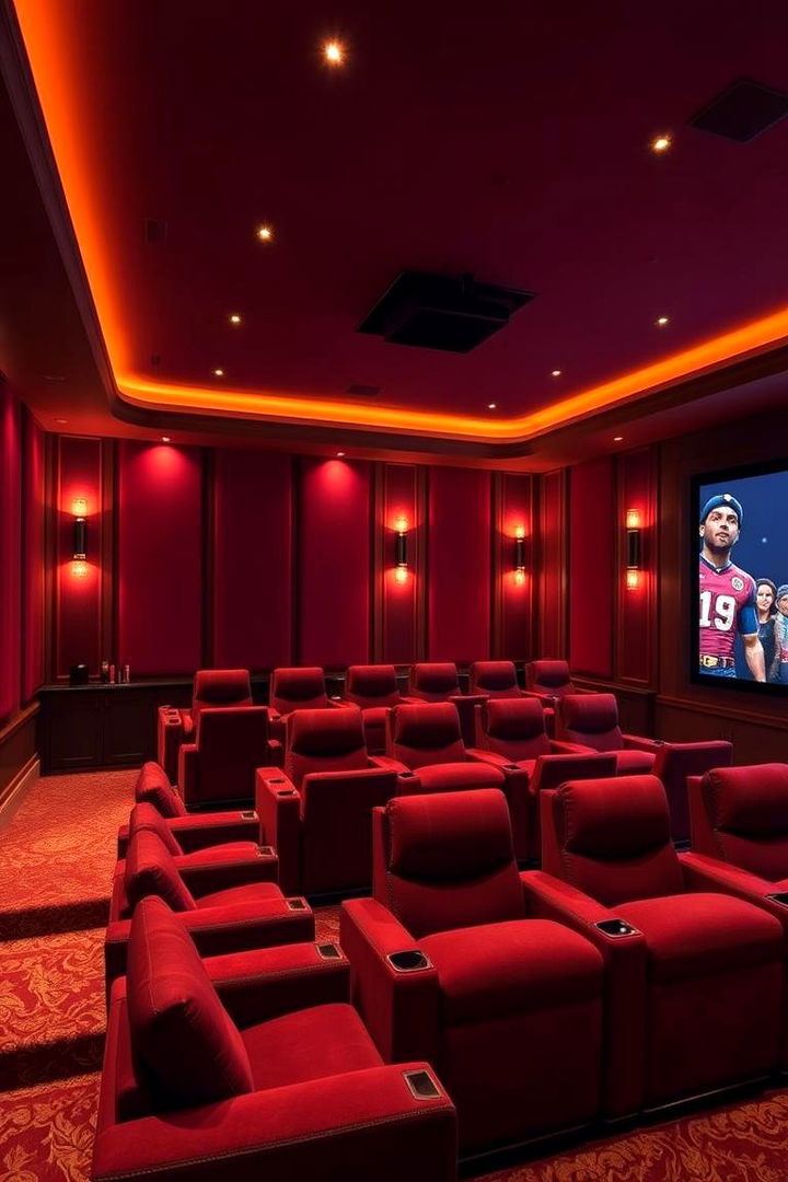 Home Theater Warm Cocoon Experience - 22 Warm Color Palettes for Every Room in the House