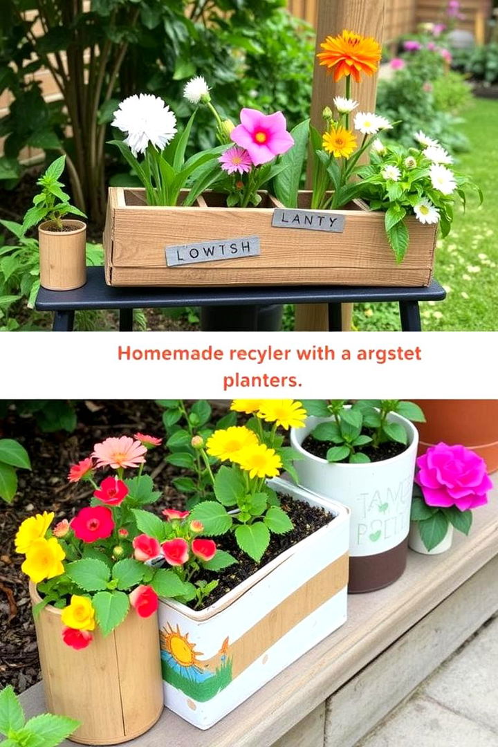 Homemade Planters from Recycled Materials - 22 Backyard Ideas on a Budget