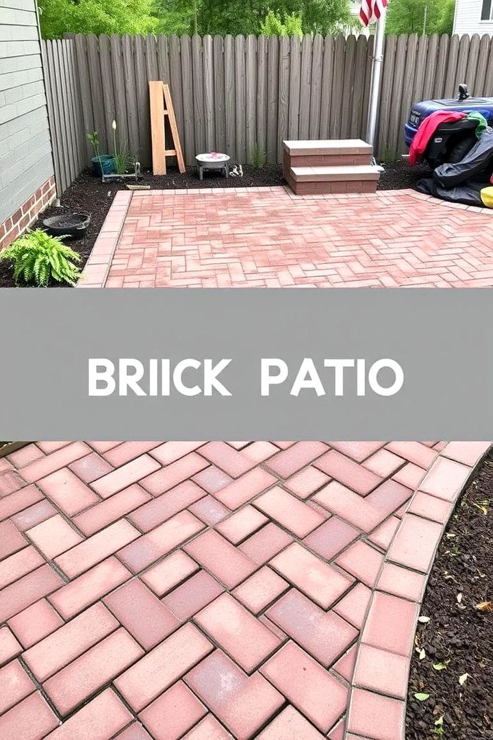 Homeowners Guide to Brick Patios - 22 herringbone brick patio designs