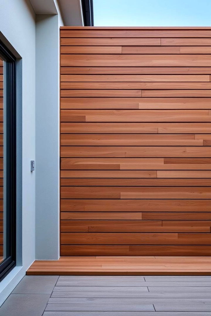 Horizontal Slat Fence - 22 Backyard Fence Ideas