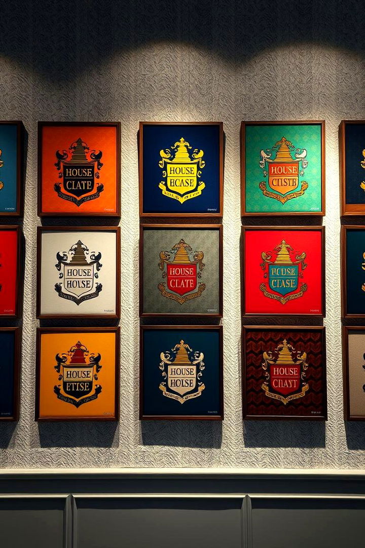 House Crest Canvas Art - 22 Harry Potter Decor Ideas