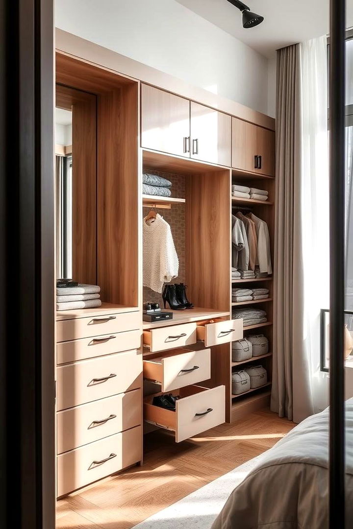 Hybrid Closet Vanity Solutions - 22 vanity organization ideas