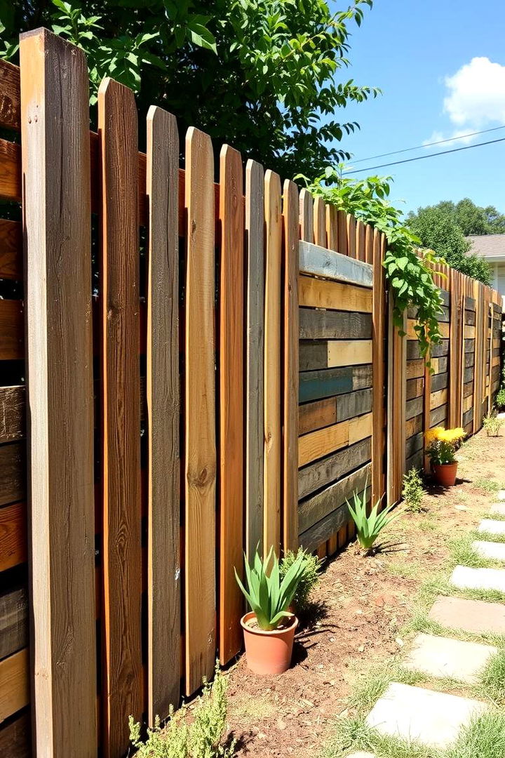 Hybrid Designs for Pallet Fences - 22 Pallet Fence Ideas