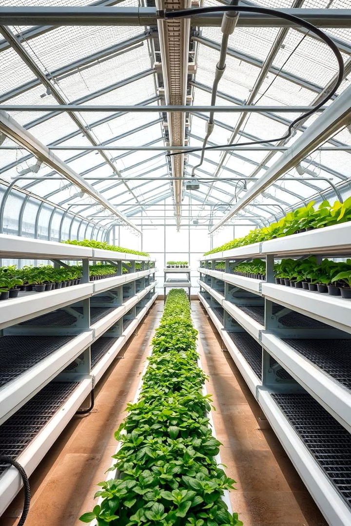 Hydroponic Shelving for Modern Gardening - 22 Greenhouse Shelving Ideas
