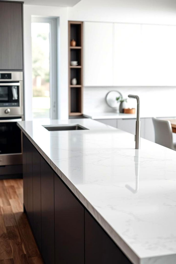 Hygienic Non Porous Surface for Clean Living - 22 Quartz Kitchen Countertops