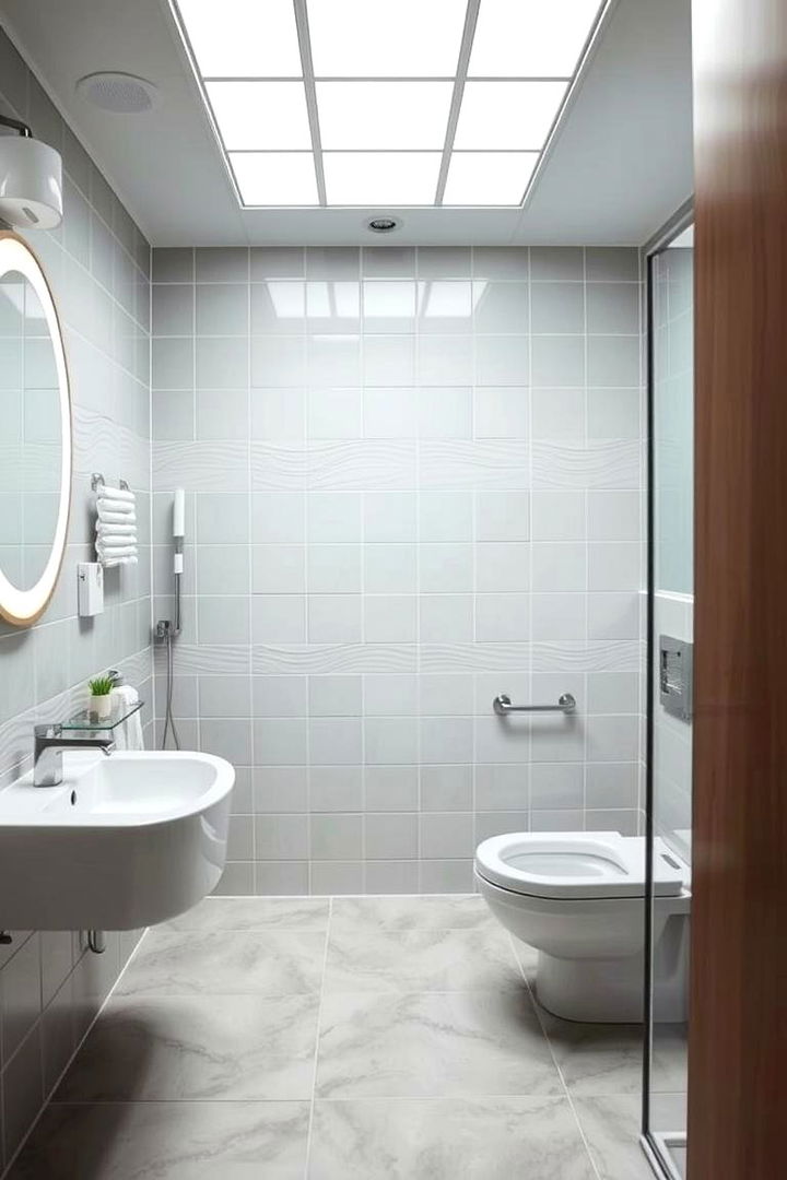 Hygienic and Easy to Clean Surfaces - 22 Office Bathroom Ideas