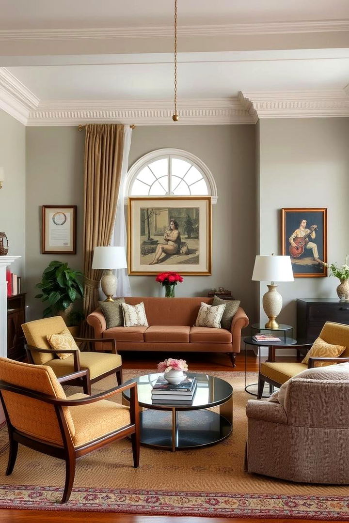 Iconic Vintage Furnishings - 22 Mansion Living Room Ideas