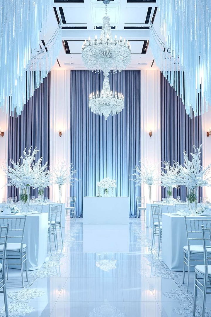 Icy Blue and Silver - 22 Blue Wedding Theme Ideas