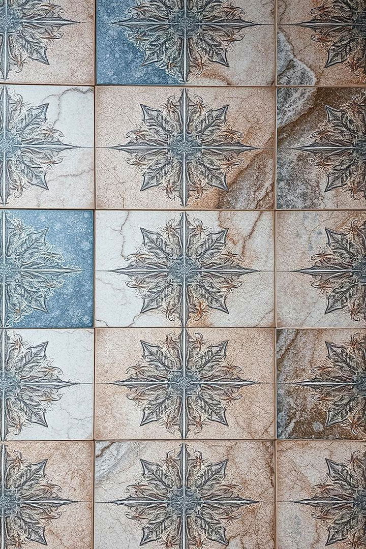 Icy Floor Patterns - 22 frozen room decor ideas
