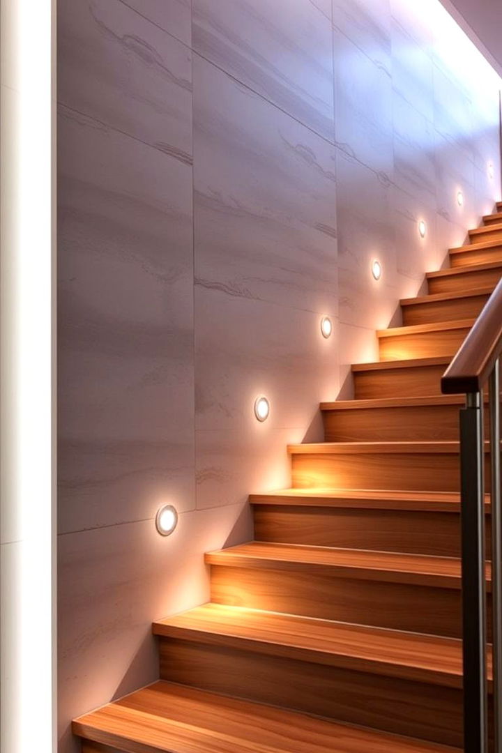 Illuminated Accents - 22 Staircase Wall Ideas