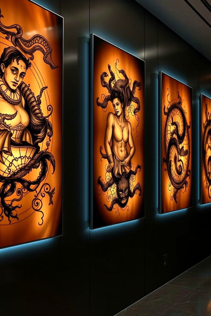 Illuminated Art Panels - 22 Large Wall Decor Ideas