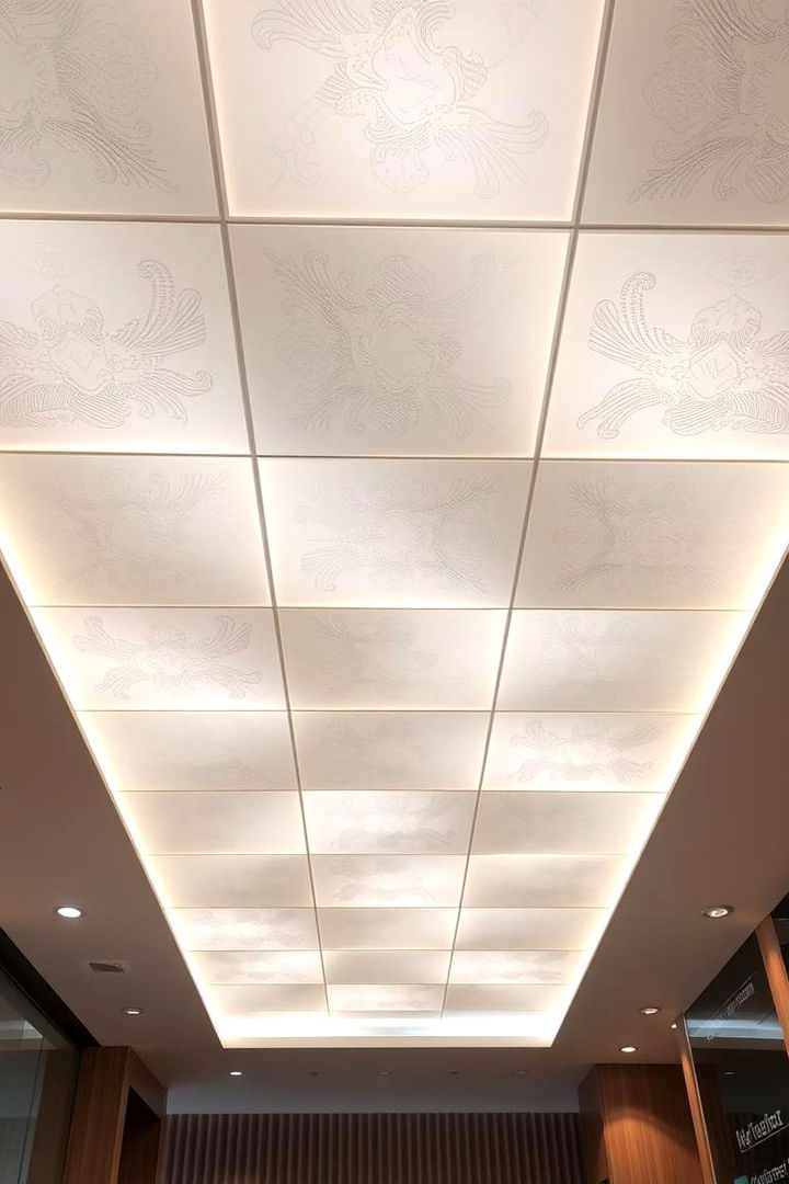 Illuminated Ceiling Tiles for Subtle Brilliance - 22 Drop Ceiling Lighting Ideas