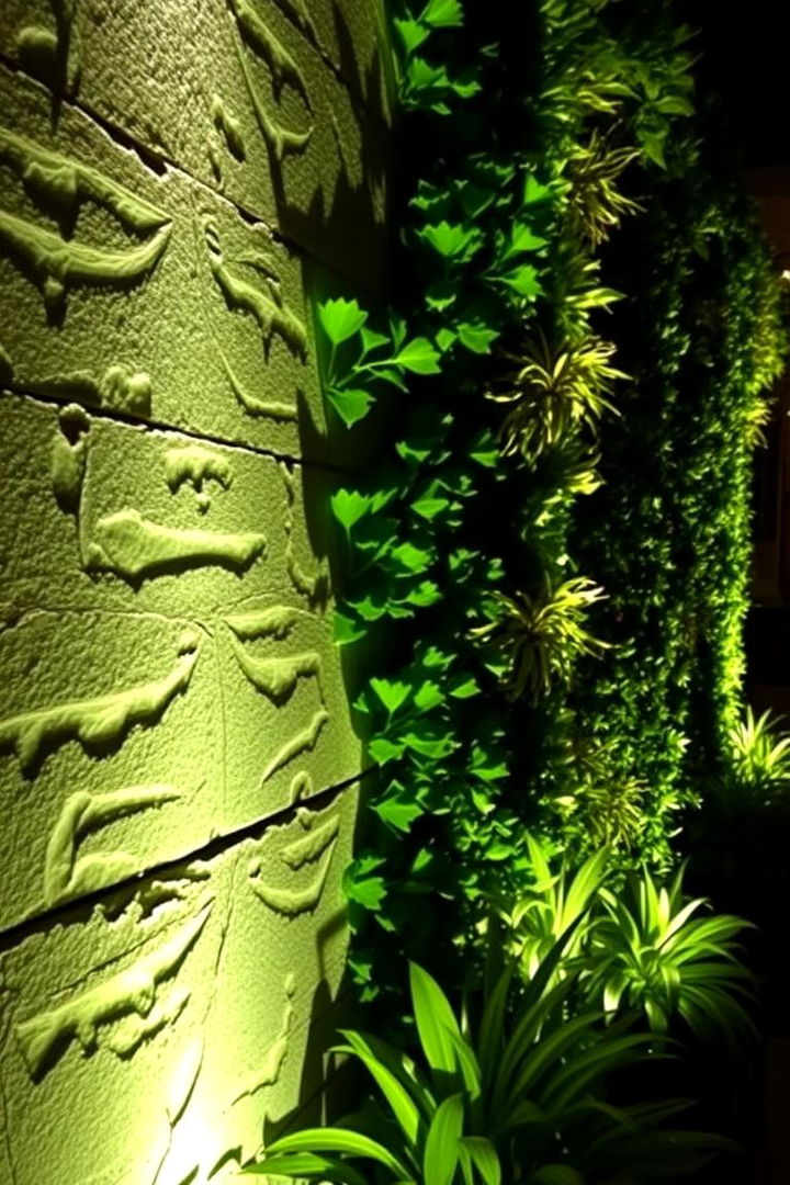 Illuminated Garden Wall Magic - 22 Garden Wall Ideas