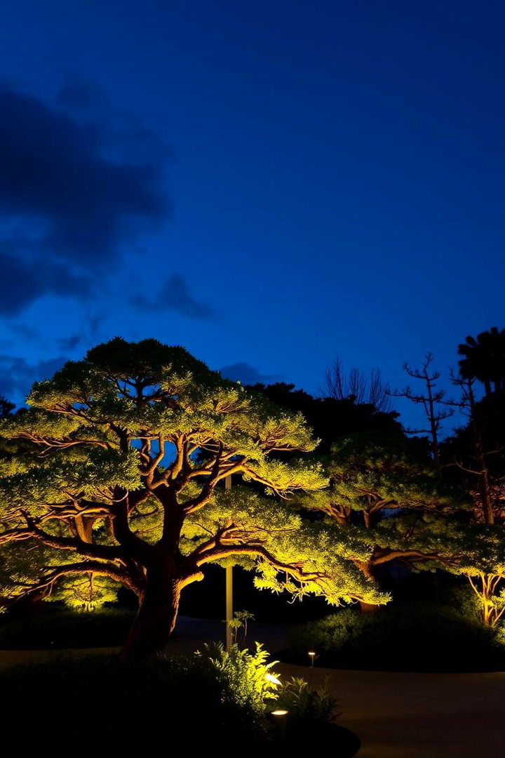 Illuminated Night Bonsai Garden - 22 Bonsai Garden Ideas