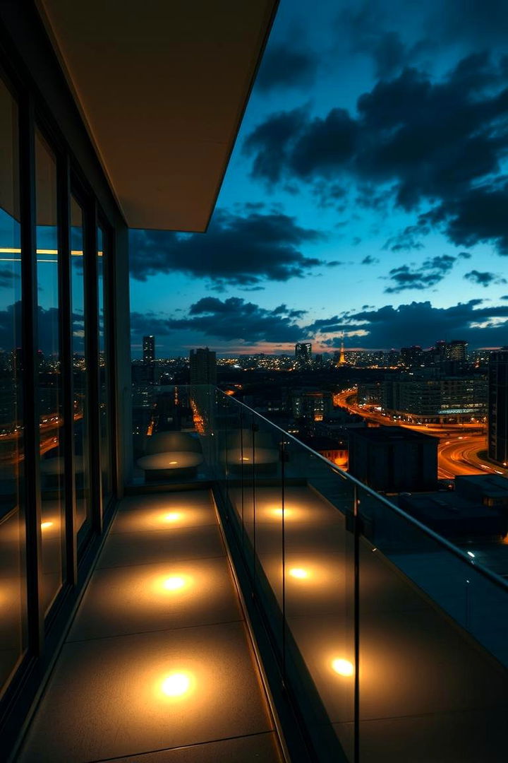 Illuminated Nightscapes - 22 Glass Balcony Design Ideas