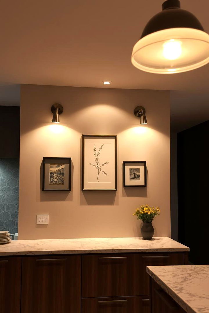 Illuminated Wall Lighting - 22 Kitchen Wall Decor Ideas