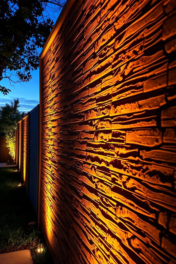 Illuminated Walls - 22 Patio Wall Ideas