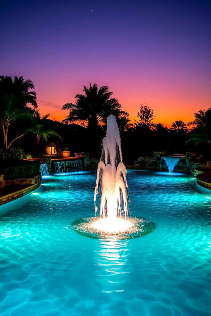 Illuminated Water Features - 22 Pool Decor Ideas