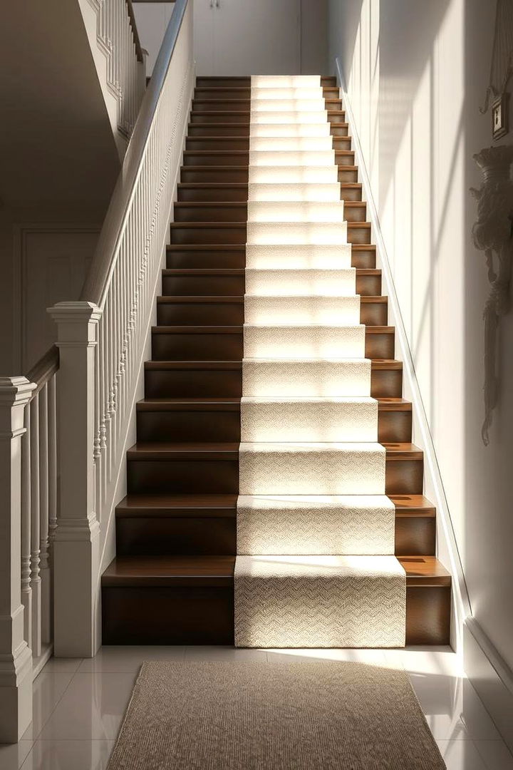 Illuminating Dark Stairways - 22 Stair Runner Ideas