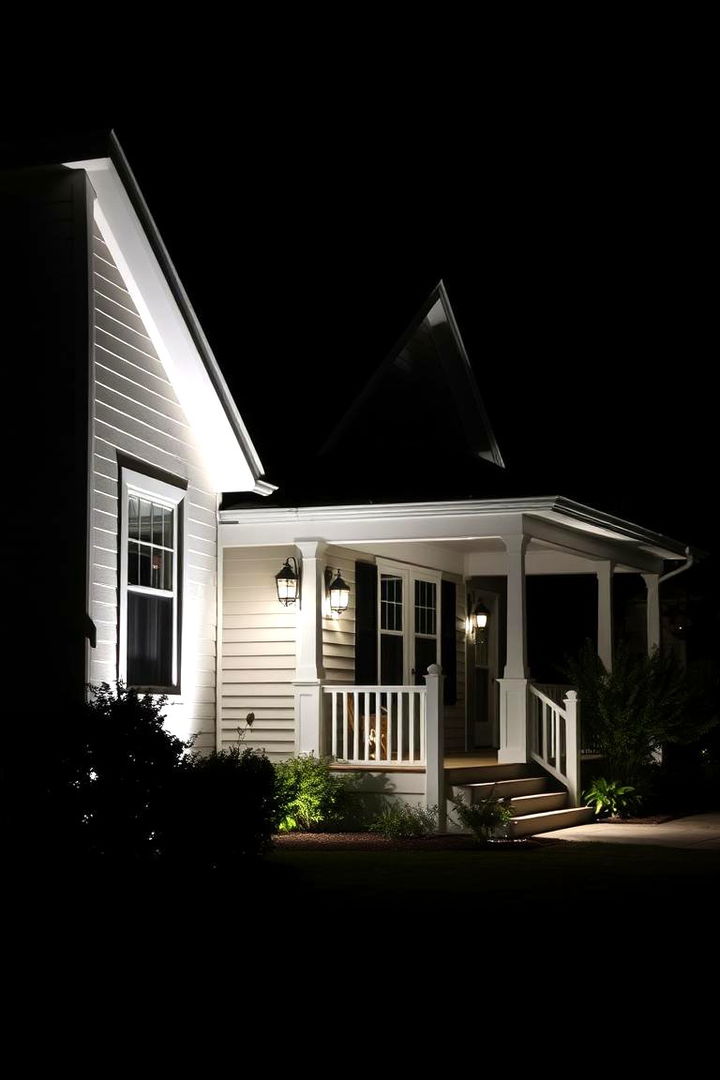 Illuminating Design with Accent Lighting - 22 Light Grey House With White Trim Design Ideas