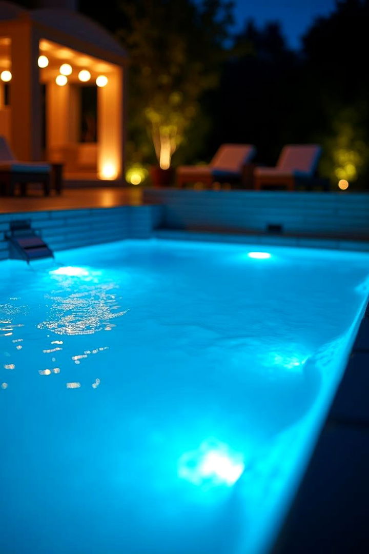Illuminating Nights with Poolside Lighting - 22 Small Pool Ideas
