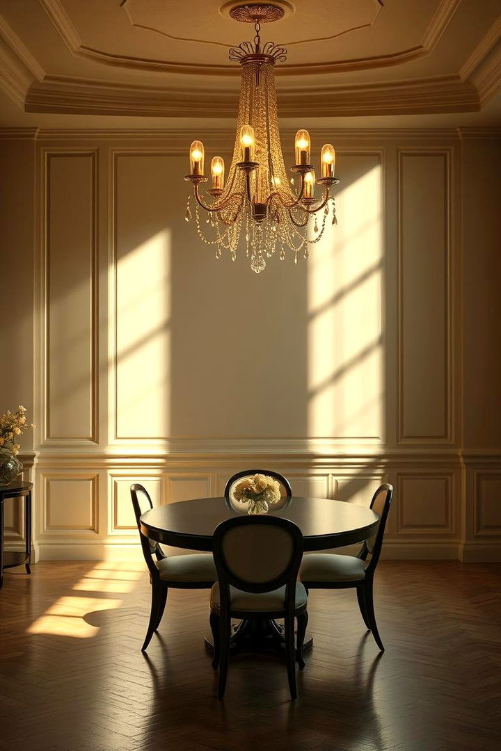 Illuminating Statement Lighting - 22 Art Deco Dining Room Ideas