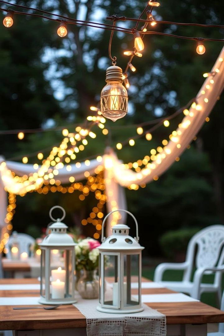 Illuminating with Shabby Chic Lighting - 22 Rustic Patio Ideas