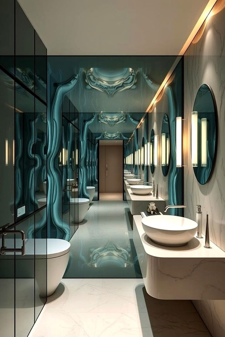 Illusion Mirrors and Optical Tricks - 22 Quirky Bathroom Ideas