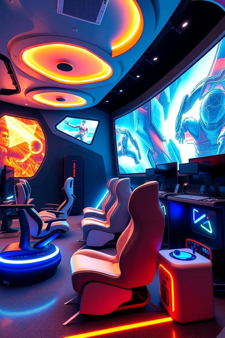 Immersive Gaming and Virtual Reality Room - 22 Luxury Man Cave Ideas