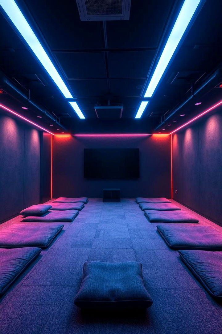 Immersive Virtual Reality Zones - 22 Black Gaming Room Ideas