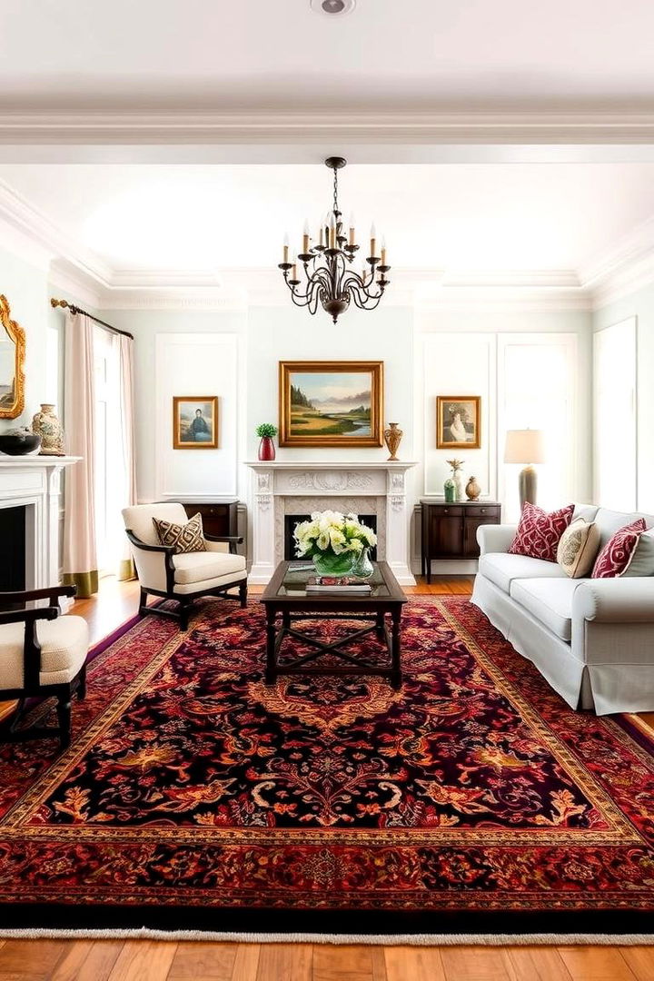 Impactful Area Rugs with Rich Textures - 22 Formal Living Room Ideas