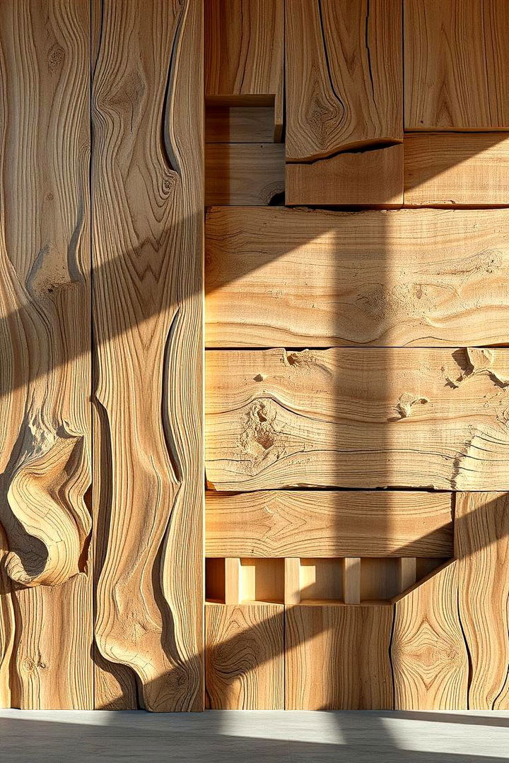 Impasto Barnwood Texture for a Dynamic Statement - 22 Barnwood Accent Wall Ideas