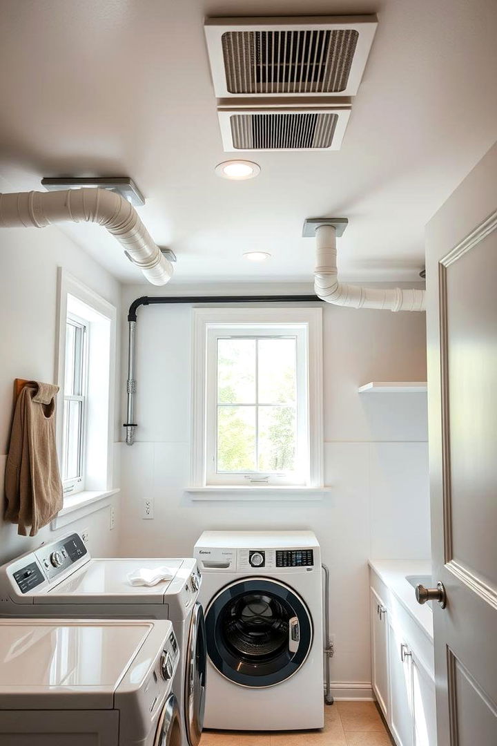 Implementing Improved Ventilation Solutions - 22 basement laundry room ideas