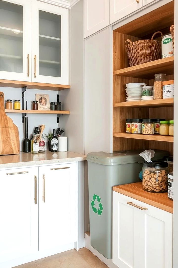Implementing a Recycling Station - 22 Kitchen Pantry Ideas