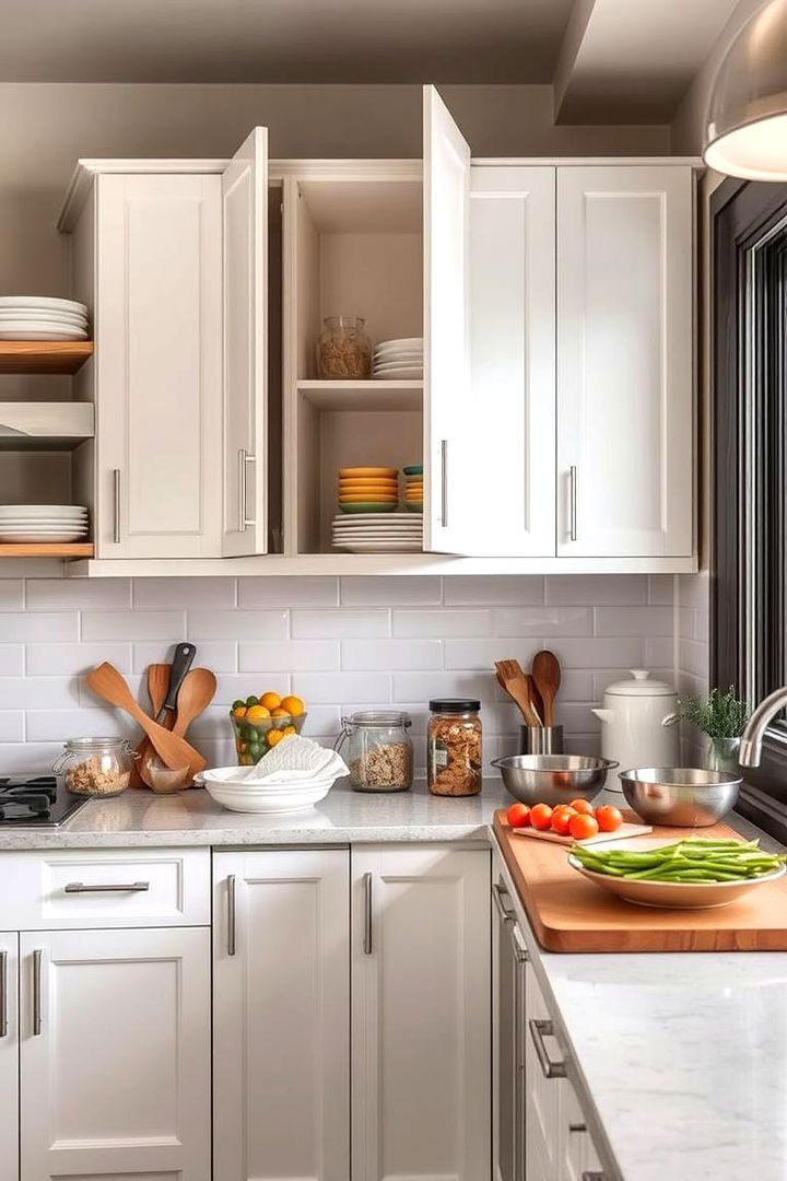 Improved Kitchen Workflow Efficiency - 22 Floor to Ceiling Kitchen Cabinets