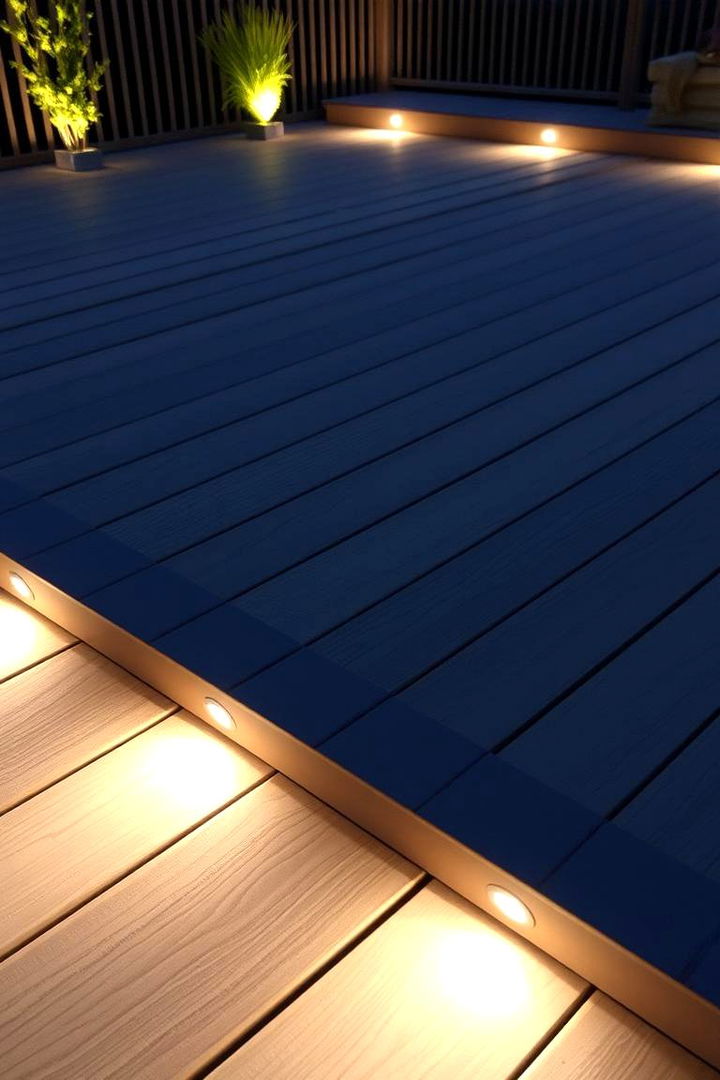 In Ground Deck Lights for Subtle Illumination - 22 Deck Lighting Ideas