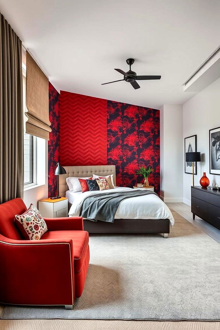 Including Bold Accent Walls - 22 L-shaped Bedroom Layout Ideas